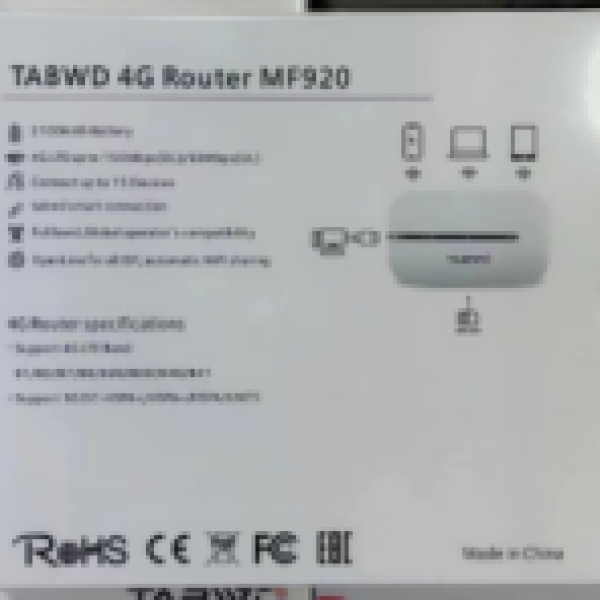 TABWD 4G Router MF920